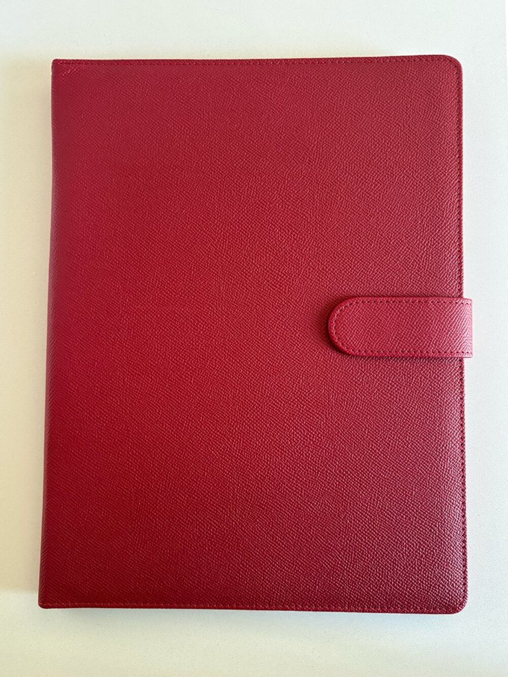 Stuller Red Leather Padfolio Notebook Case w/ Pen & Notepad Executive Portfolio